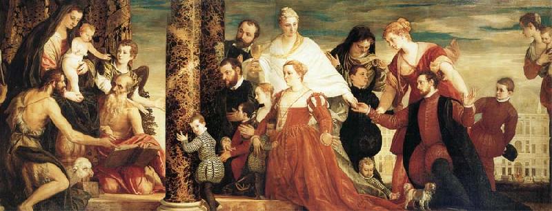 Paolo  Veronese The Madonna of the house of Coccina France oil painting art